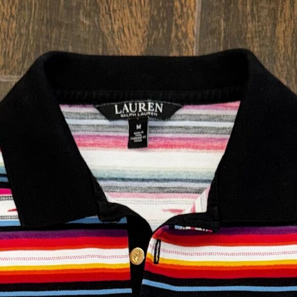 Lauren Ralph Lauren Black Label striped five button polo shirt - Picture 12 of 12